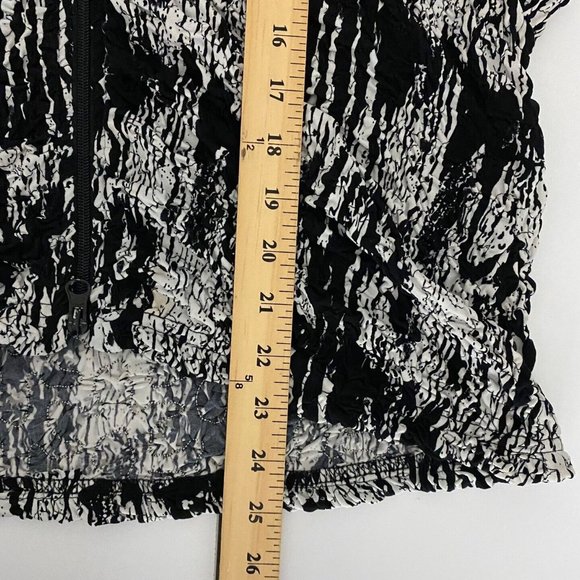 Joseph Ribkoff Full Zip Jacket Black Textured Stretch Womens Size 10 - Picture 9 of 9